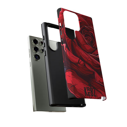 Phone Cases - Red Rose Tough Cases for durable smartphone protection