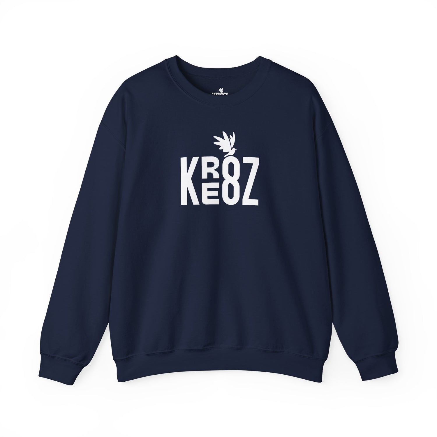 KRE8Z BRAND WHITE LOGO SWEATSHIRT