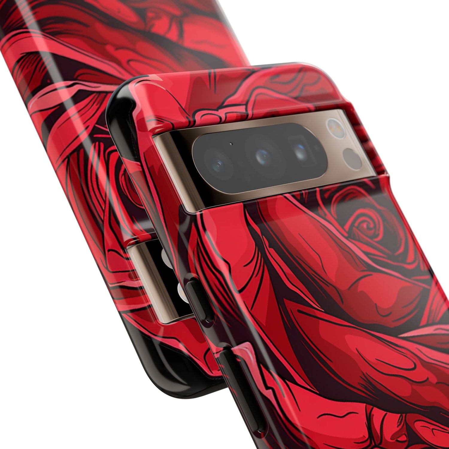 Phone Cases - Red Rose Tough Cases for durable smartphone protection