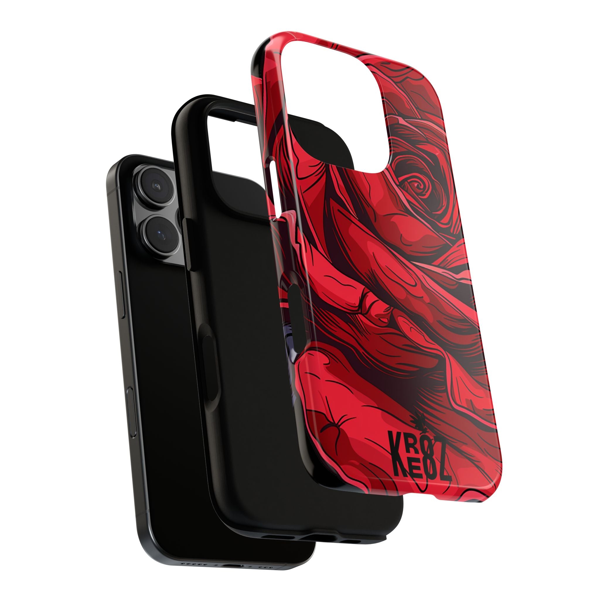 Phone Cases - Red Rose Tough Cases for durable smartphone protection