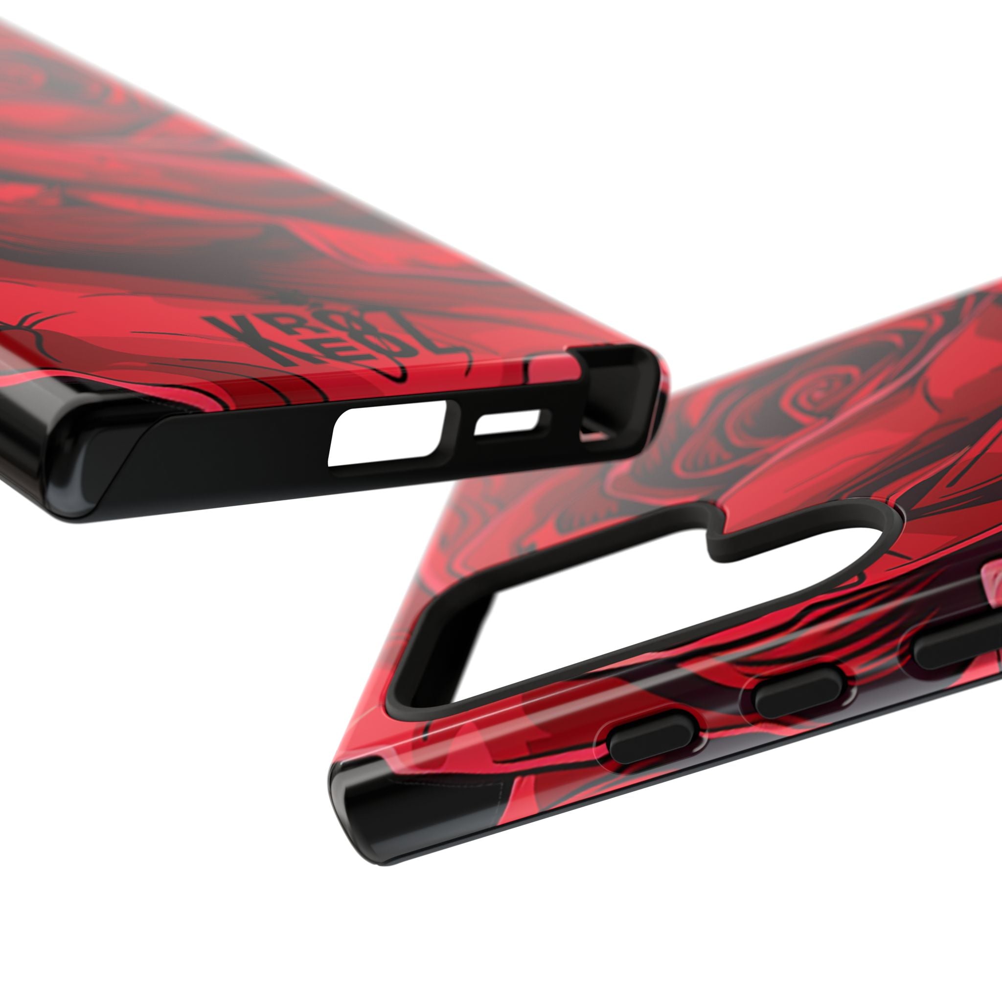 Phone Cases - Red Rose Tough Cases for durable smartphone protection