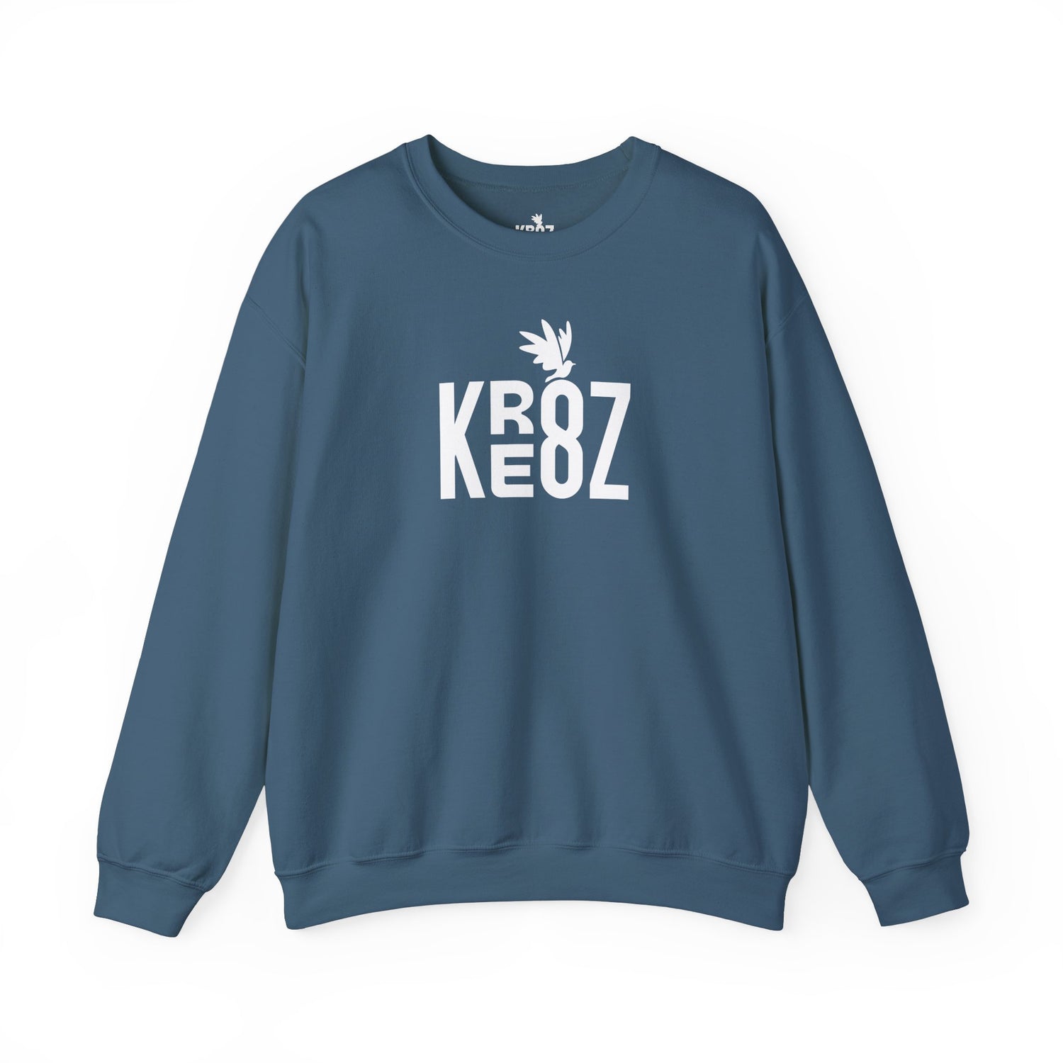 KRE8Z BRAND WHITE LOGO SWEATSHIRT