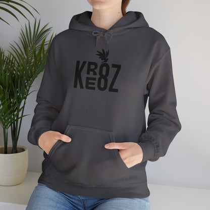 KRE8Z Brand Black Print Unisex Heavy Blend™ Hooded Sweatshirt